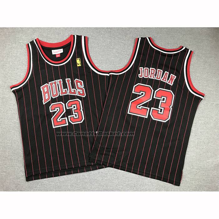 Maglia Bambino Chicago Bulls Michael Jordan No 23 Mitchell & Ness 1996-97 Nero